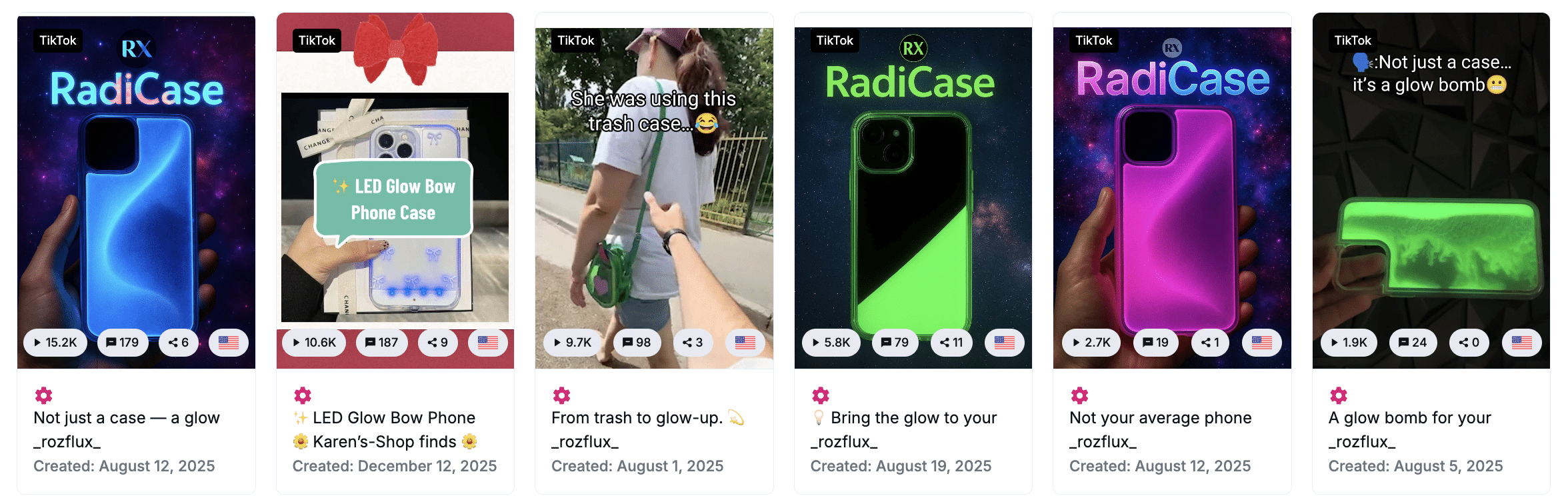 Glow in the dark phone case